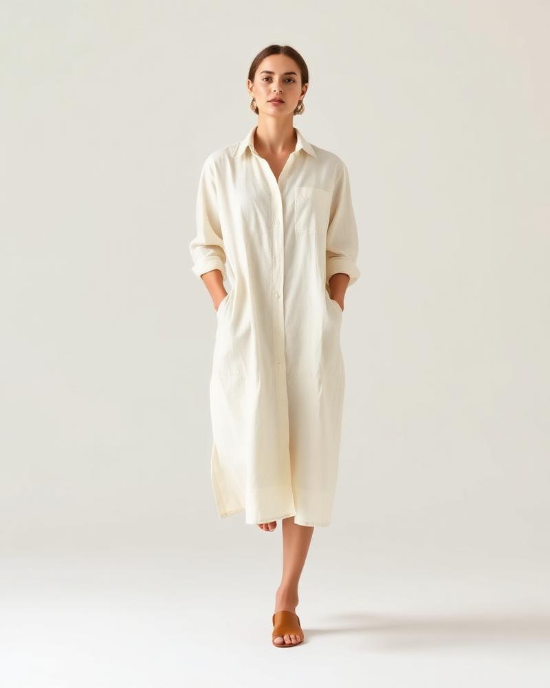 Linen Shirt Dress