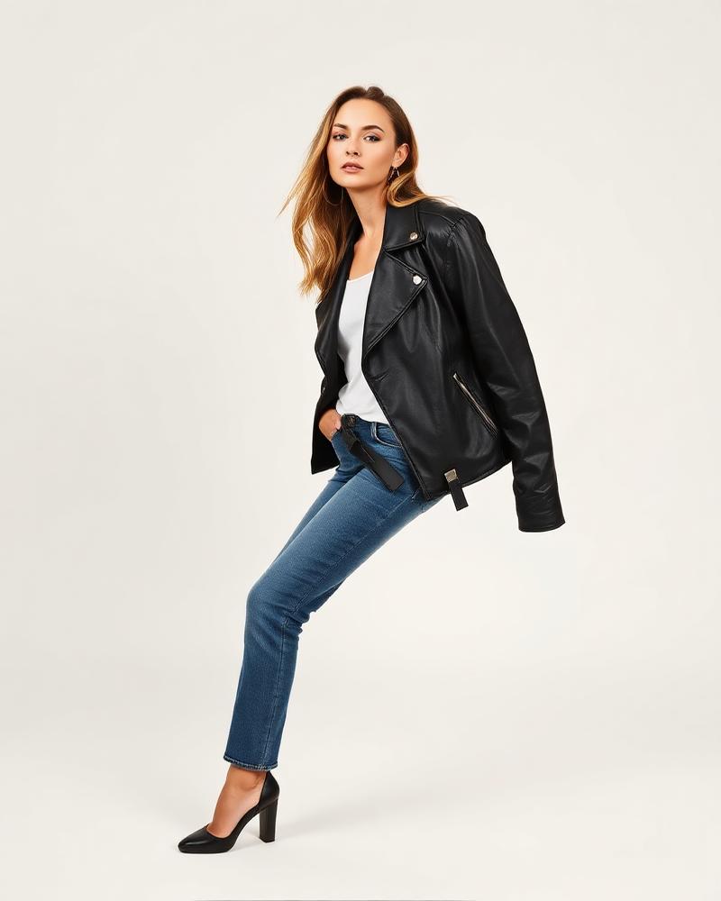 Faux Leather Jacket