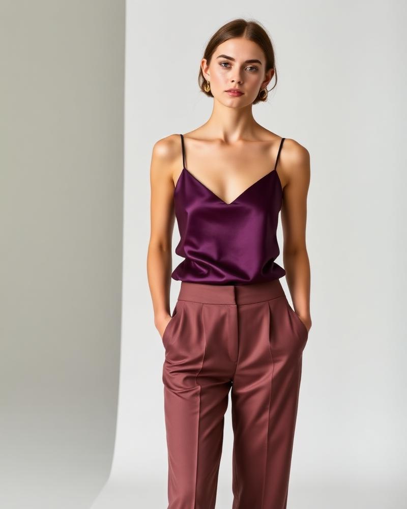 Satin Cowl Cami